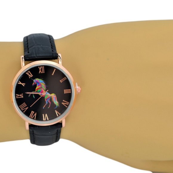 Women's Unicorn Fashion Lucky Gift Amulet Watch, 6.5mm Ultra-Thin. - Picture 3 of 3